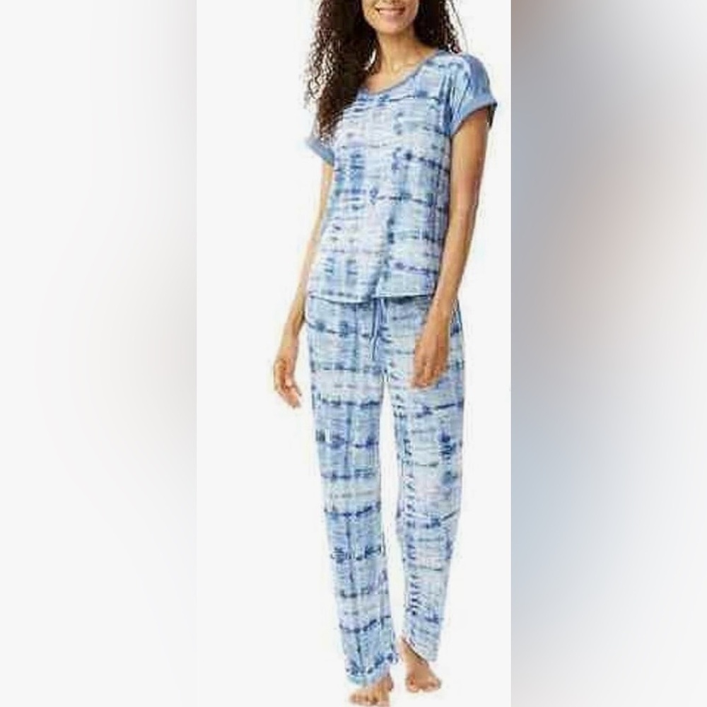 Lucky Brand 2 Piece Tie Dye Pattern Pajama Set Size XL